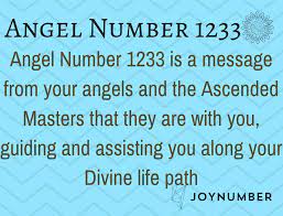 1233 Angel Number Your Present Course Is The Right One For You Joy Number Angel Number Meanings How To Express Feelings Number Meanings