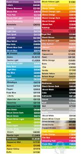 Montana Gold Artists Acrylic Spray Paint 400ml Colour Chart