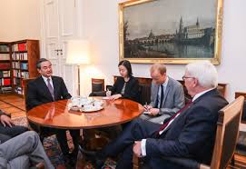 Januar 1956 in detmold, kreis lippe geboren. President Frank Walter Steinmeier Of Germany Meets With Wang Yi