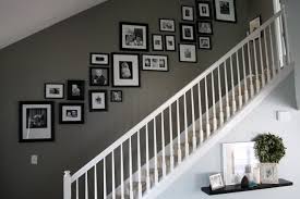 Black And White Gallery Wall Stairs I Mentioned Before That I Ve Been Collecting Picture Frames For A Gallery Wall Or Two And I Thought I D Stairway Photos Photo Wall Design Pictures On Stairs