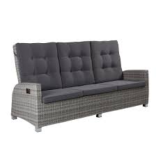 Die geradlinige silhouette trifft auf eine dezente steppung. Lc Garden 3er Sofa Dreisitzer Parma Living White Grey House Attack
