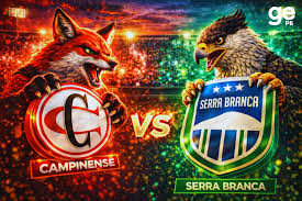Campinense x Serra Branca: onde assistir, horário, prováveis escalações e arbitragem