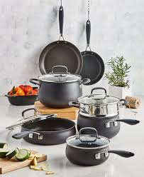 Hard Anodized Aluminum 12 Pc Nonstick Cookware Set Created For Macy S In 2020