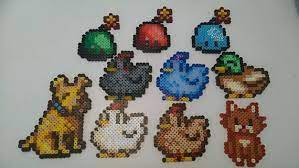 Various Stardew Valley Fuse Bead Art Fridge Magnets Etsy Perler Bead Patterns Perler Bead Art Fuse Beads