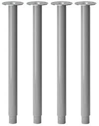 Ikea Olov Tischbein Verstellbar Set Von 4 Stahl Silber X4 Amazon De Baumarkt