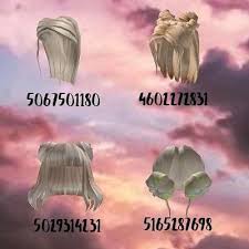 Heyy guys here are 50+ brown roblox hair codes you can use on games such as bloxburg! Blonde Hair Codes Blonde Hair Roblox Cute Blonde Hair Roblox Codes