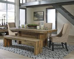Dining room set with bench. Ashley Sommerford Dining Set Rent To Own Dining Sets E Z Rentals