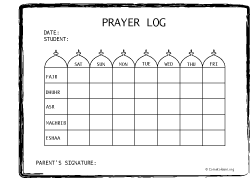 islamic prayer log salah log for kids