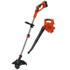 Black And Decker Cordless Weed Eater Parts Black Decker 40v Max Cordless String Trimmer Sweeper Combo Kit 2 Tool Lcc140 The Home Depot