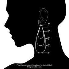 Earring Size Chart Helpful For Ordering Online Silver