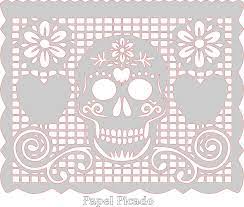 Image Result For Papel Picado Dia De Los Muertos Templates Papel Picado Day Of The Dead Paper Art