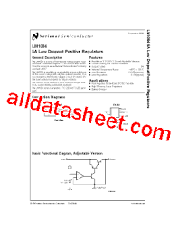 lm1084isx adj datasheet pdf national semiconductor ti