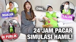 Family subscribe to sunny (indonesian cha. 24 Jam Tunangan Coba Simulasi Hamil Di Publik Korea Mulai Dari Nyalon Keluar Makan Dll Youtube