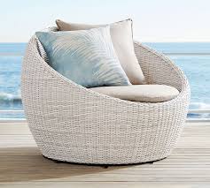 (you should cut both sides at the same time, as they'll be sewn together later to make the. Torrey All Weather Wicker Papasan Swivel Chair White Wash Pottery Barn