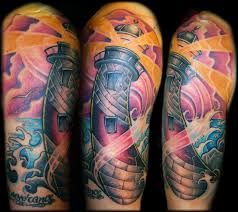 Lighthouse tattoo, botany, new south wales, australia. Montauk Lighthouse Tattoo By Brandon Schultheis Tattoonow