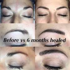 Bailey Before And After 6 Months Healed Microblading Eyebrows After Care Microblading Healing Process Microblading Aftercare