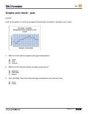 Bbc Skillwise Graphs And Charts Level 1 Quiz Pdf L1 Graphs
