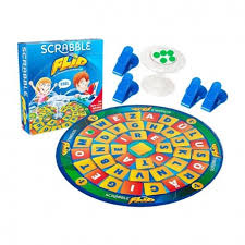 Juegos de mesa divertidos para niños. Juego De Mesa Scrabble Con Lanzadera Juego De Letras Juego De Formar Palabras Juego De Apuntar