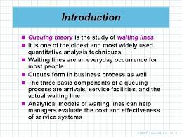 Chapter 14 Waiting Lines And Queuing Theory Models