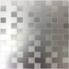 Selbstklebende fliesen küche bauhaus, schlafzimmer wohnzimmer kche und dank der schnellen lieferzeiten sofort bei riesige auswahl. Selbstklebende Metall Mosaik Fliesen Silber Mix Tm33438