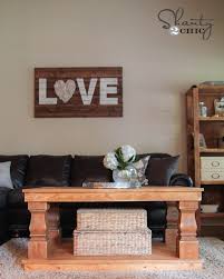 If you like to work or eat while watching tv, th. Modern Farmhouse Coffee Table Shanty 2 Chic
