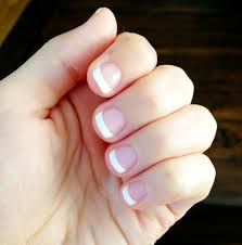 Shellac French Manicure It S Nice To See A Pic With Short Nail Beds Shellac Nails French Shellac French Manicure French Tip Nails