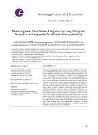 Stock & index f&o trading calls & market analysis. Pdf Measuring Asian Stock Market Integration By Using Orthogonal Generalized Autoregressive Conditional Heteroscedasticity