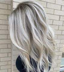 Icy Blonde Balayage In 2021 Balayage Hair Blonde Ice Blonde Hair Icy Blonde Hair Highlights