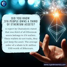 Did You Know 376 People Owns A Third Of Ethereum Assets Daily Facts Did You Know D I D