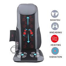 Sotion Shiatsu Chair Massager Back Massage Cushion Pad With Heat Deep Kneading Rolling Vibration Massage Seat Cushion Re Massage Cushions Cushion Pads Massage