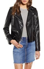 Women S Levi S Faux Leather Moto Jacket Size Large Black Faux Leather Moto Jacket Leather Moto Jacket Leather Moto