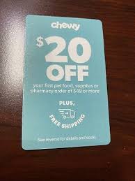 Chewy Com Coupon For 20 Off First Order Of 49 Or More Expires 08 31 20 In 2020 Coupons 20 Off First Order