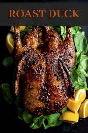 Crispy Roasted Duck With Orange Sauce Roasted Duck Recipes Roast Duck Orange Recipes