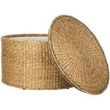 Elegant outdoor coffee table with storage best home, source: Maldive Round Natural Wicker Outdoor Coffee Table