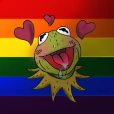 Drawing kermit the frog hearts. Gay Pride Kermit The Frog Naughty Kermit By Spectrolite32 On Deviantart