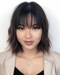 Thin bangs wispy bangs short bangs fringe hairstyles. Pin On Bobs Mid Length Cuts