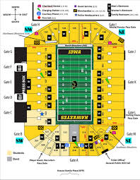 seating chart kinnick stadium iowa city