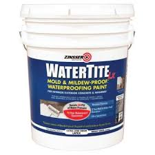 Zinsser 5 Gal Watertite Lx Low Voc Mold And Mildew Proof White Water Based Waterproofing Paint 270269 The Home Depot Mold And Mildew Waterproof Paint Mildew