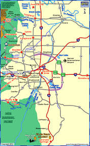 Towns Within One Hour Drive Of Denver Area Colorado Vacation Directory Denver Map Colorado Vacation Colorado Map