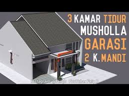 Memanfaatkan dua fungsi ruangan, membuat rumah ini terlihat compact, namun masih menyisakan area terbuka. Rumah Dengan 3 Kamar Tidur Dan Mushola 9x12 Meter Youtube
