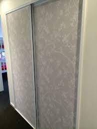 Today's post features 10 rooms with mirrored sliding doors. Wallpaper Wardrobe Doors Great For A Hallway Wardrobe Doors Wallpaper Wardrobe Doors Closet Door Makeover