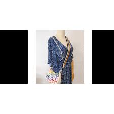 Coach Women's Teri Small Convertible Top Zip Shoulder Bag in Rainbow  Signature Canvas (Chalk Multi)