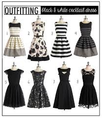 Outfitting Black White Cocktail Dresses Shutterbean Black And White Cocktail Dresses White Cocktail Dress Pretty Dresses