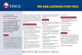 Sales are what create all the profits in a business. Direct Sales Representatives Finca Uganda