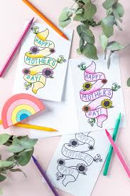 The perfect mother's day card has two things: Free Printable Mother S Day Card Coloring Page Club Crafted
