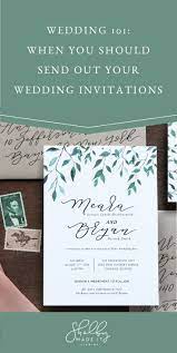 Weddings 101 When You Should Send Out Your Wedding Invitations Wedding Invitations Mail Wedding Invitations Cheap Wedding Invitations