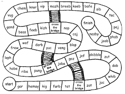 Nonsense words can be classified depending on their orthographic and phonetic similarity with (meaningful) words. Nonsense Word Board Game Teaching Resources