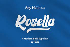 Rosella Font By Telllu Creative Fabrica Logo Fonts Typeface Lettering