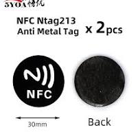 2pcs NFC Tag Ntag213 Tags Anti Metal Sticker 13.56MHz ISO14443A 213  Metallic Badges Key Token Patrol Universal Label - AliExpress