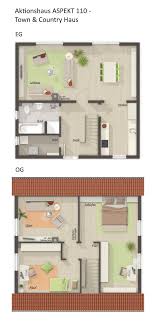 Grundriss Einfamilienhaus Quadratisch Mit Satteldach Architektur 4 Zimmer 110 M Erdgeschoss Offen Kamin Moglich Oh Haus Haus Grundriss Town Country Haus